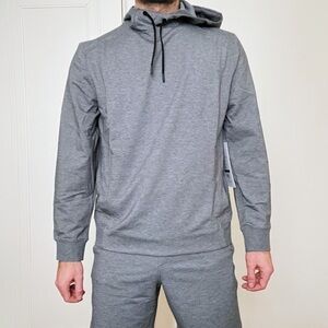 Ministry of Supply Fusion Terry For All Hoodie Unisex Fit Small Grey New